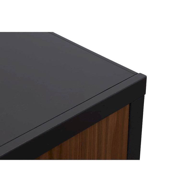 Meuble TV de 216 cm (pour téléviseurs jusqu'à 241 cm) — Aucun assemblage requis, finition noyer noir