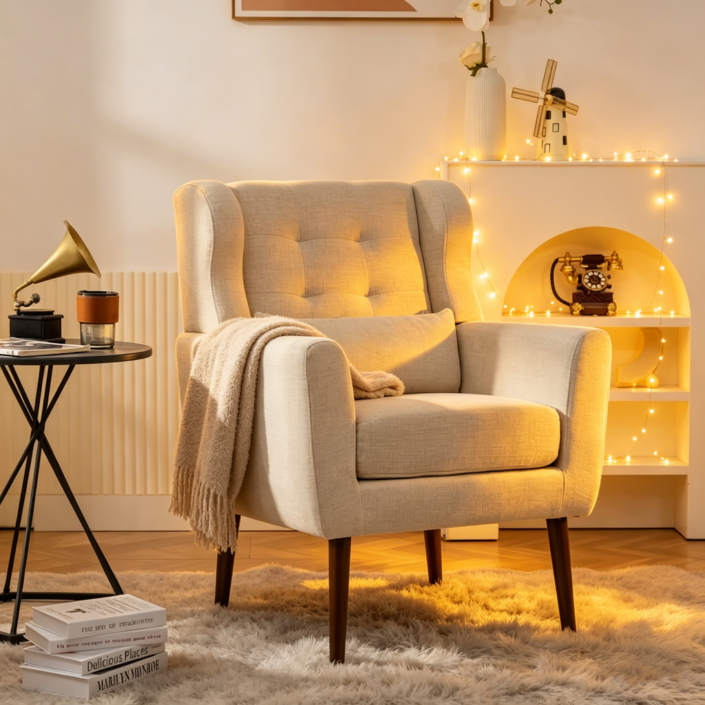 Fauteuil d'appoint moderne, Fauteuils pour salon ou chambre à coucher