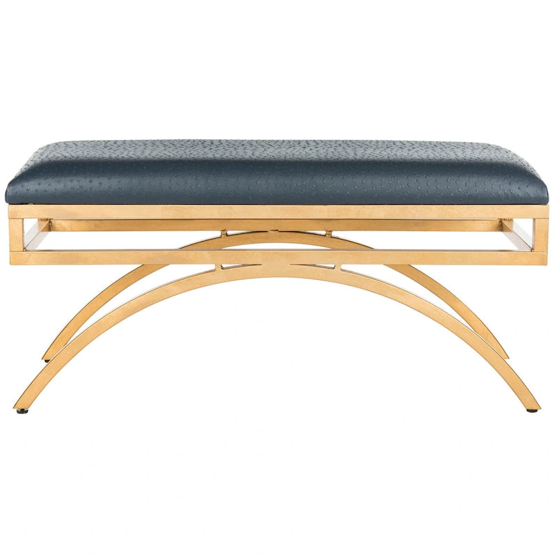 Banc courbé de luxe moderne — 38 x 18 x 18,3 — Largeur 38 x Profondeur 18 x Hauteur 18