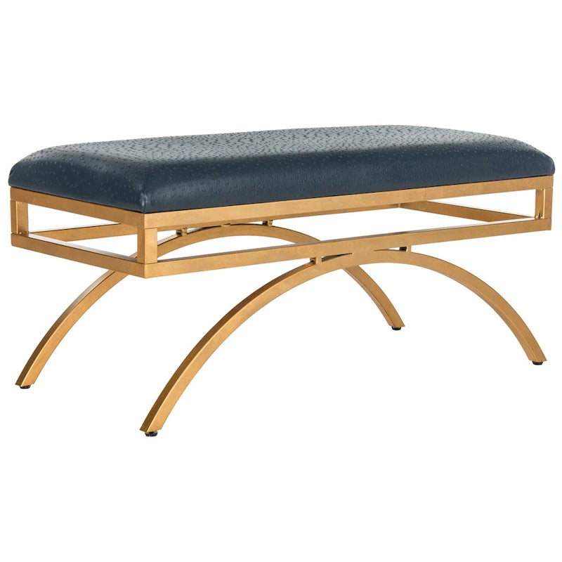 Banc courbé de luxe moderne — 38 x 18 x 18,3 — Largeur 38 x Profondeur 18 x Hauteur 18