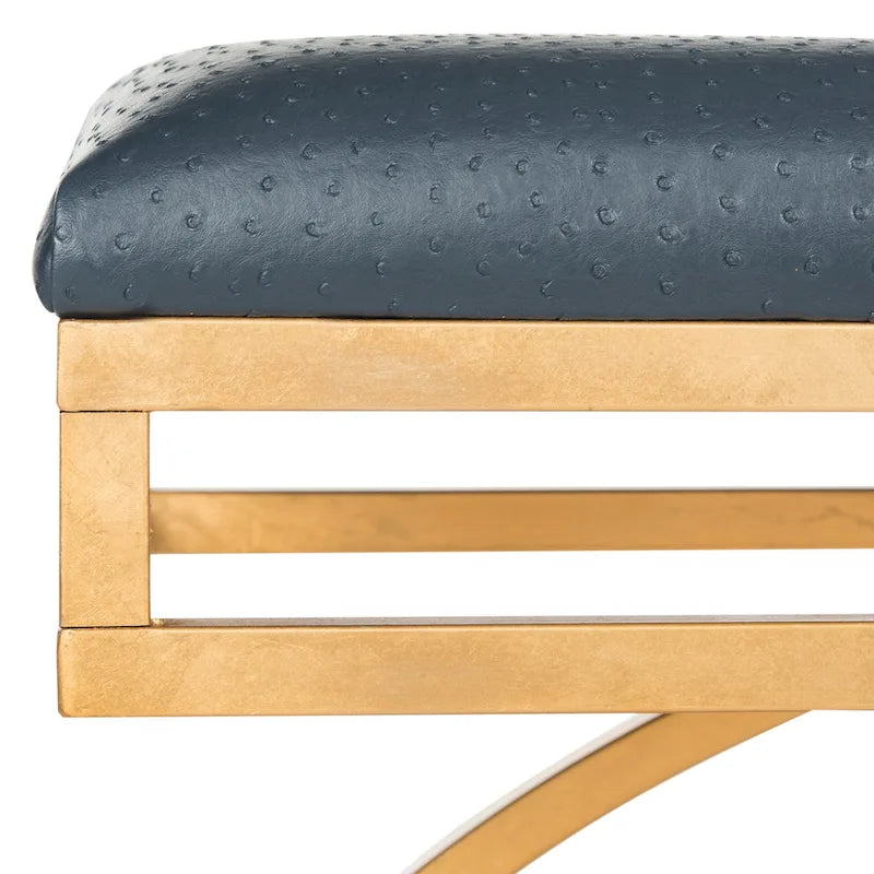 Banc courbé de luxe moderne — 38 x 18 x 18,3 — Largeur 38 x Profondeur 18 x Hauteur 18
