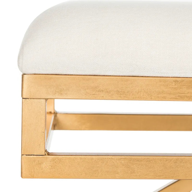 Banc courbé de luxe moderne — 38 x 18 x 18,3 — Largeur 38 x Profondeur 18 x Hauteur 18