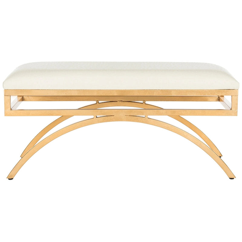 Banc courbé de luxe moderne — 38 x 18 x 18,3 — Largeur 38 x Profondeur 18 x Hauteur 18
