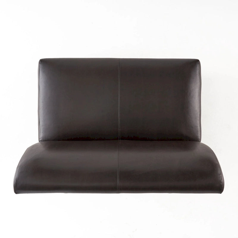 Canapé double en cuir artificiel