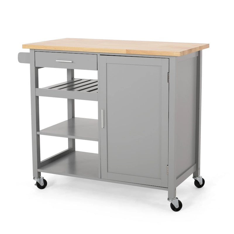 Chariot de cuisine moderne à roulettes — L 106,05 x P 48 x H 89,5 cm