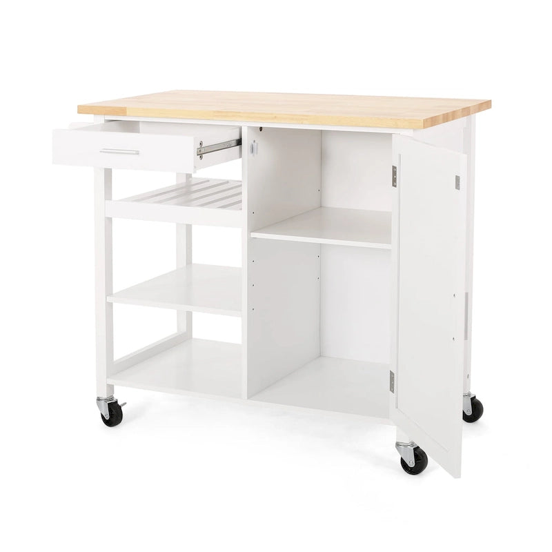 Chariot de cuisine moderne à roulettes — L 106,05 x P 48 x H 89,5 cm