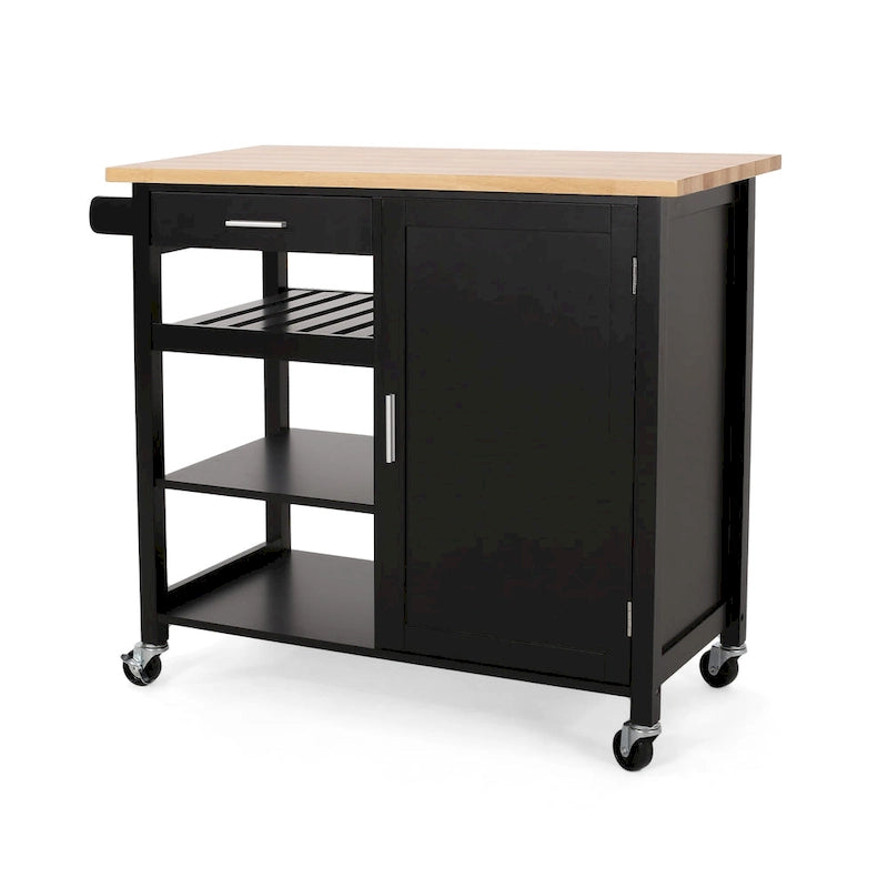 Chariot de cuisine moderne à roulettes — L 106,05 x P 48 x H 89,5 cm