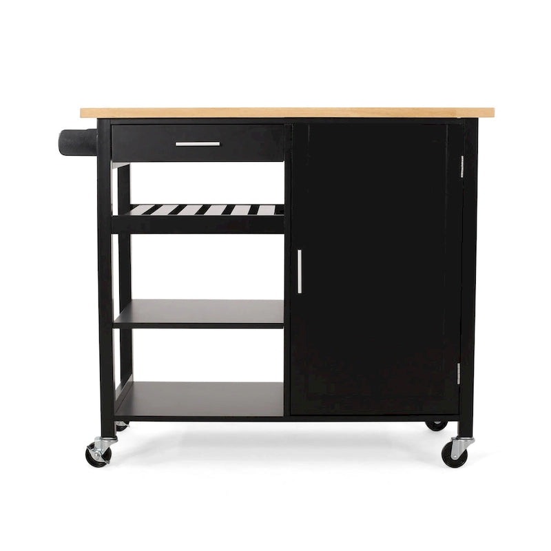 Chariot de cuisine moderne à roulettes — L 106,05 x P 48 x H 89,5 cm