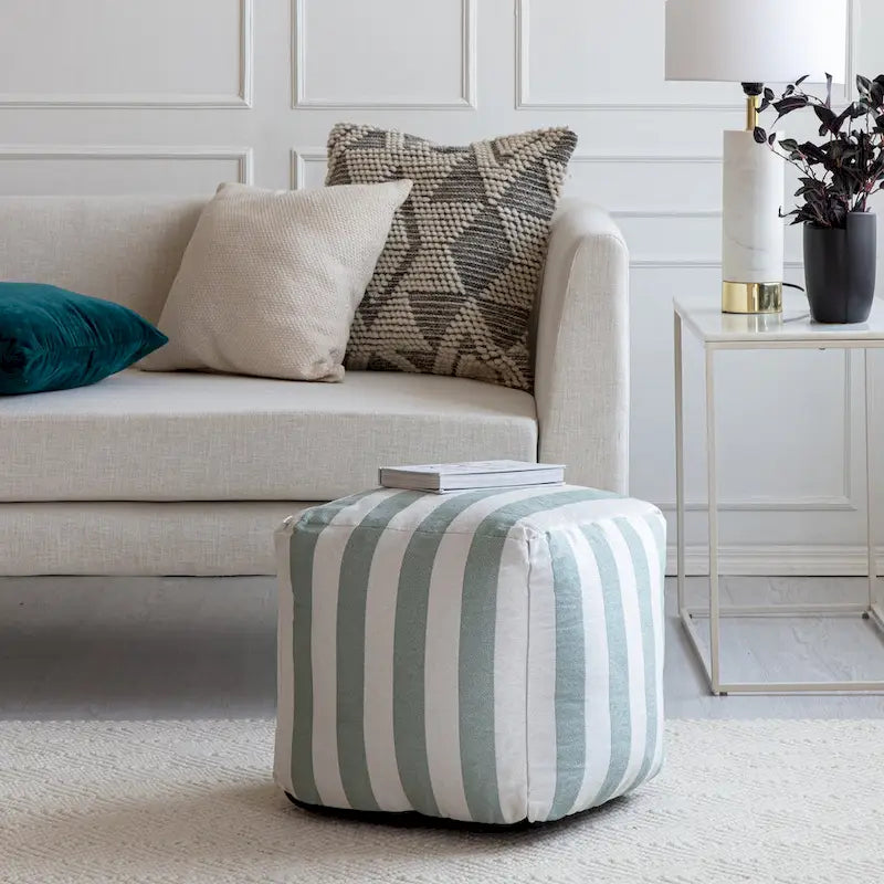 Pouffe Carré Moelleux d'Intérieur/d'Extérieur de 45 x 45 cm