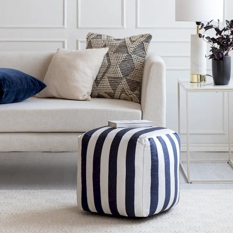 Pouffe Carré Moelleux d'Intérieur/d'Extérieur de 45 x 45 cm
