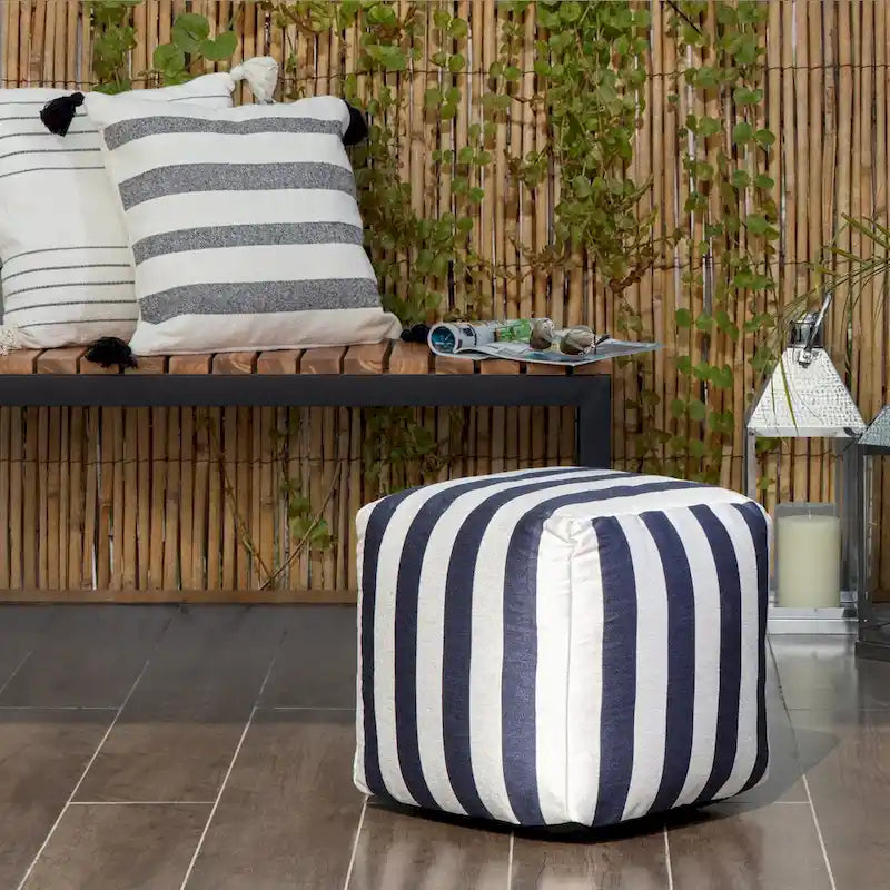 Pouffe Carré Moelleux d'Intérieur/d'Extérieur de 45 x 45 cm