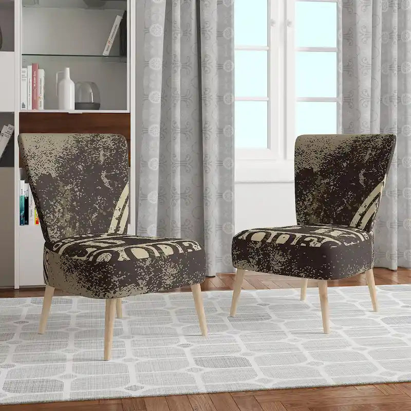 Fauteuil d'appoint rembourré de style rodéo « Far West » – Style ferme moderne (avec accoudoirs)