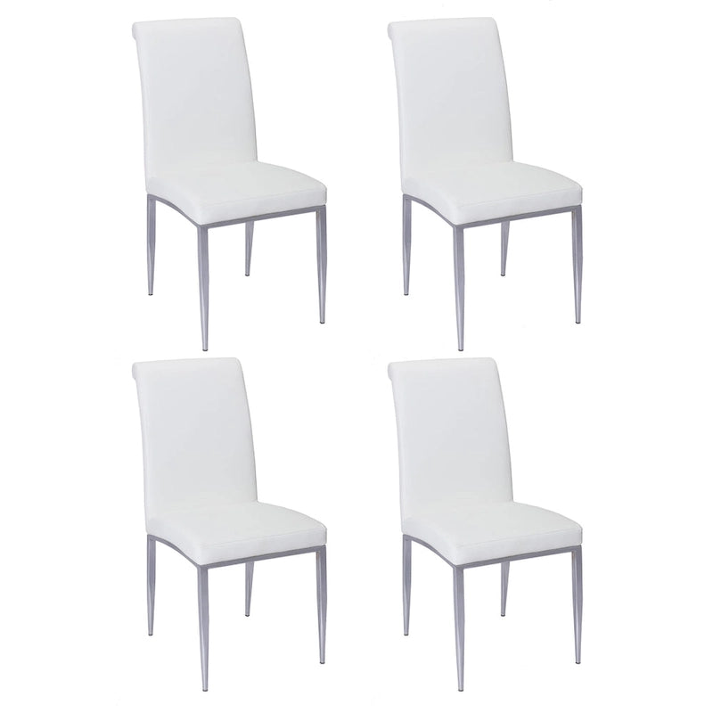 Chaises d'appoint cantilever rembourrées modernes (lot de 4)