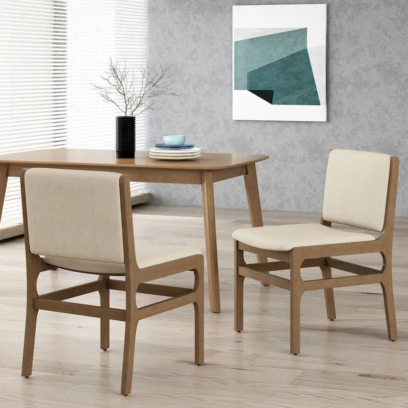 Chaises de salle à manger rembourrées - deux chaises par ensemble