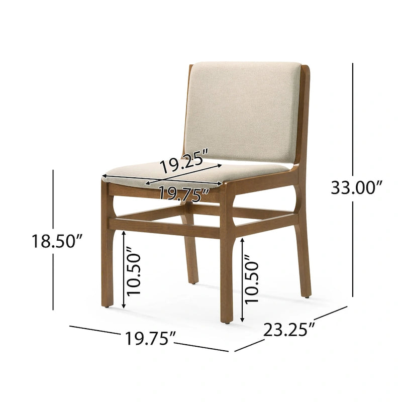 Chaises de salle à manger rembourrées - deux chaises par ensemble