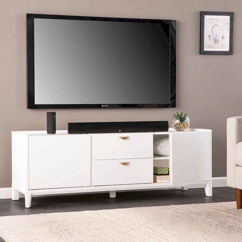 Meuble TV avec rangement (convient aux téléviseurs jusqu'à 55 pouces)