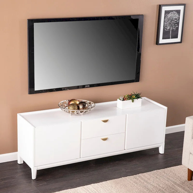 Meuble TV avec rangement (convient aux téléviseurs jusqu'à 55 pouces)