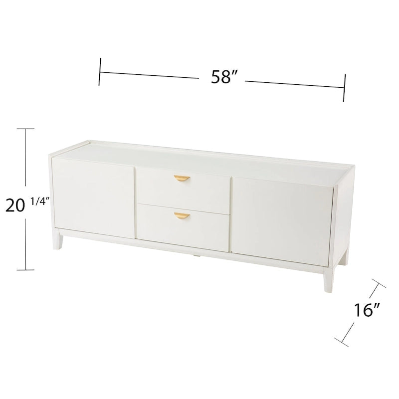 Meuble TV avec rangement (convient aux téléviseurs jusqu'à 55 pouces)