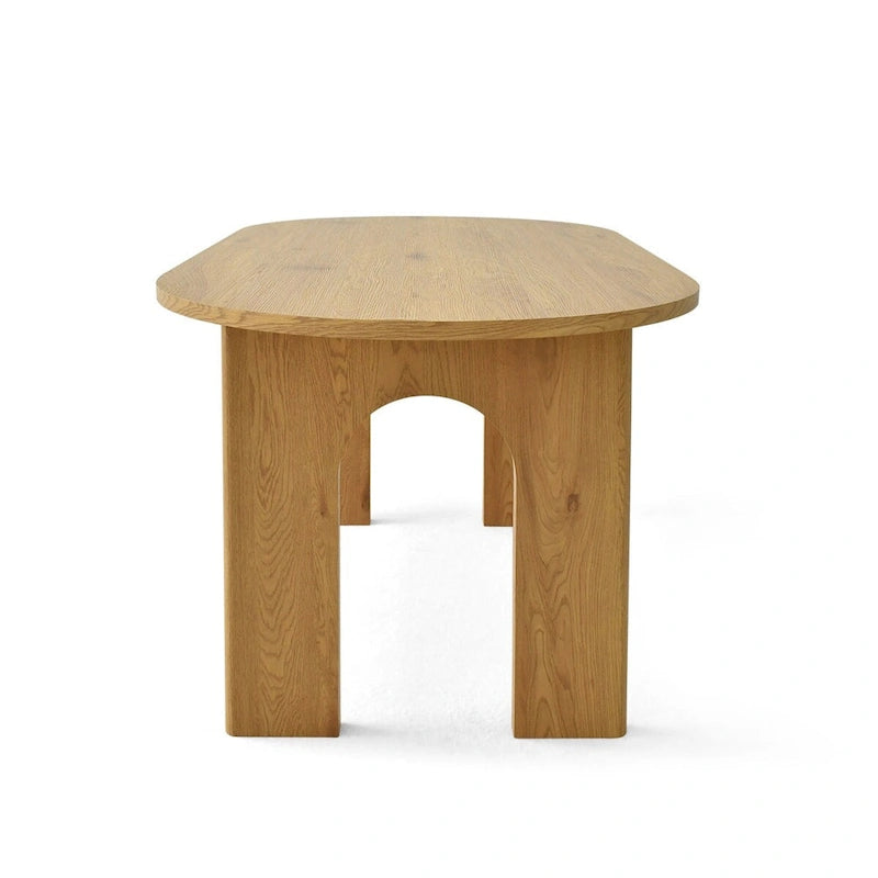 Table à manger 67 sur pied central - Chêne