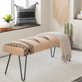 Banc rembourré de style sud-ouest moderne