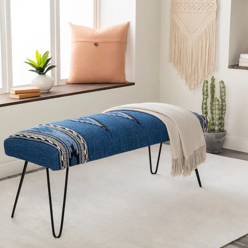 Banc rembourré de style sud-ouest moderne