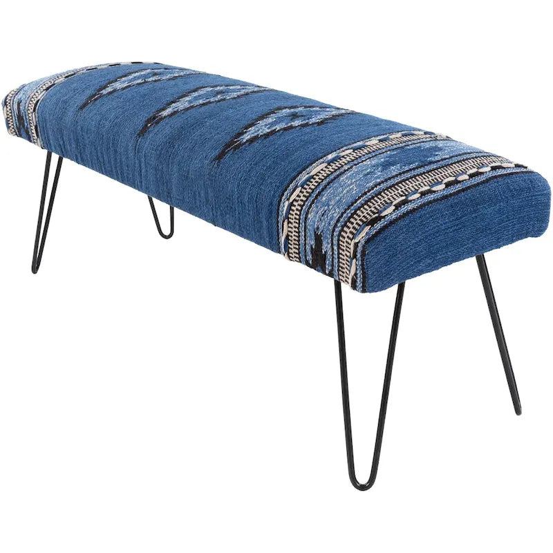 Banc rembourré de style sud-ouest moderne