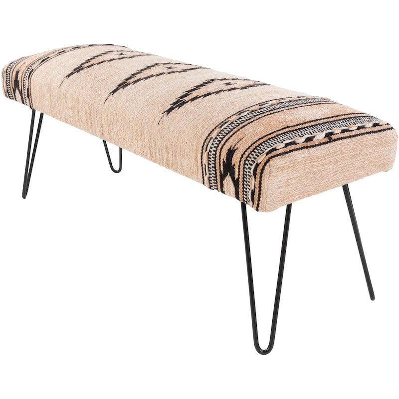 Banc rembourré de style sud-ouest moderne