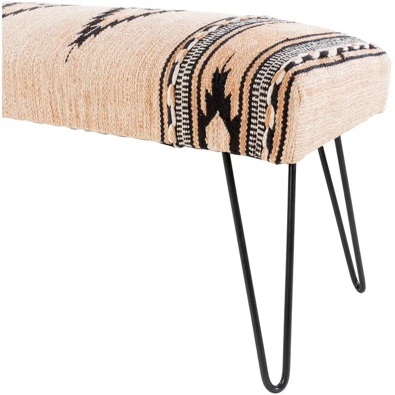 Banc rembourré de style sud-ouest moderne