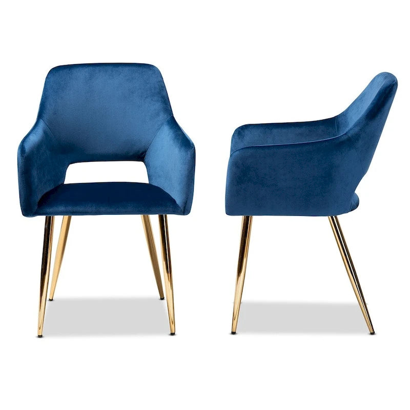 Ensemble de deux chaises rembourrées