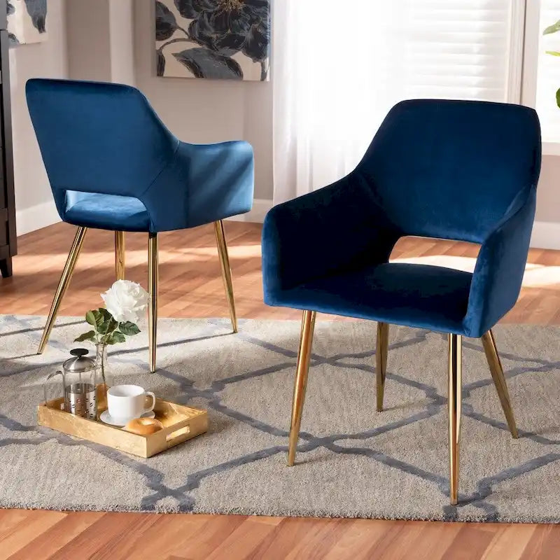 Ensemble de deux chaises rembourrées