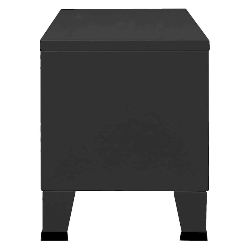 Meuble TV XL/Meuble TV bas/Meuble d'appoint/Meuble TV/Meuble home cinéma/Armoire/Meuble en métal - 41.3 x 13.8 x 16.5