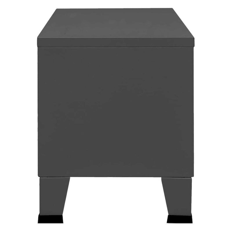 Meuble TV XL/Meuble TV bas/Meuble d'appoint/Meuble TV/Meuble home cinéma/Armoire/Meuble en métal - 41.3 x 13.8 x 16.5