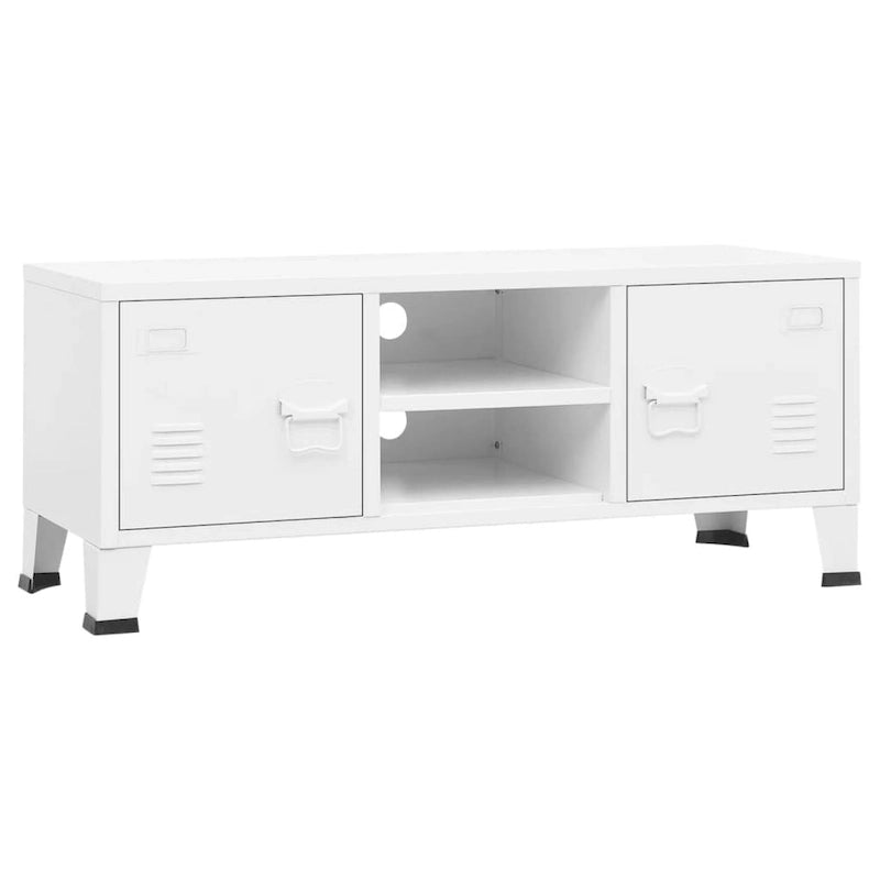 Meuble TV XL/Meuble TV bas/Meuble d'appoint/Meuble TV/Meuble home cinéma/Armoire/Meuble en métal - 41.3 x 13.8 x 16.5