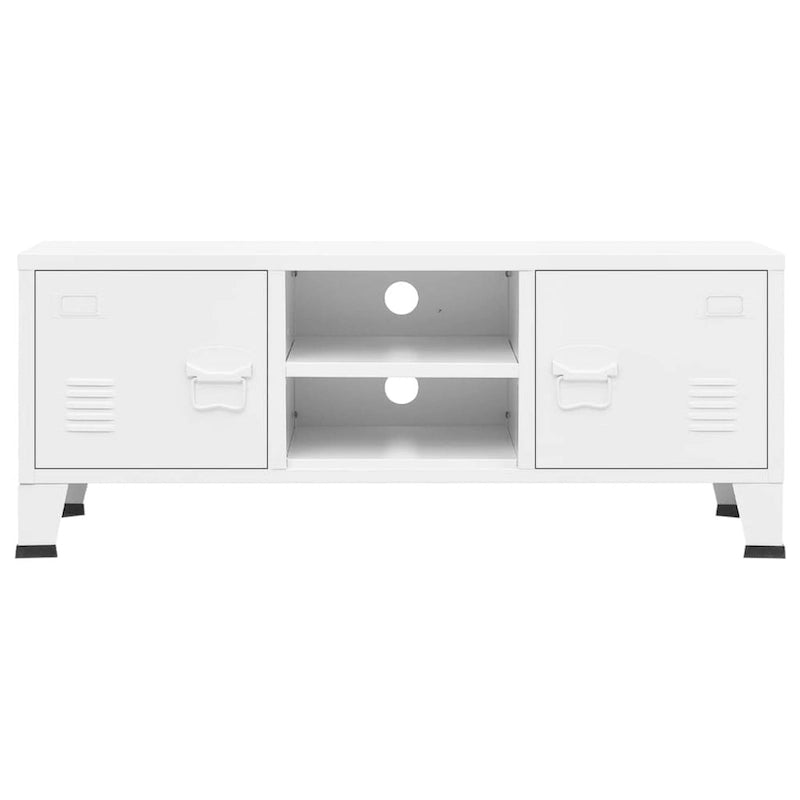 Meuble TV XL/Meuble TV bas/Meuble d'appoint/Meuble TV/Meuble home cinéma/Armoire/Meuble en métal - 41.3 x 13.8 x 16.5
