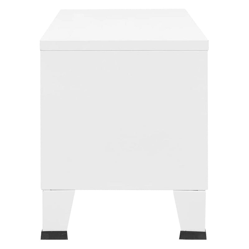 Meuble TV XL/Meuble TV bas/Meuble d'appoint/Meuble TV/Meuble home cinéma/Armoire/Meuble en métal - 41.3 x 13.8 x 16.5