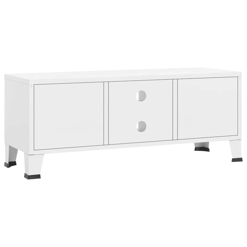 Meuble TV XL/Meuble TV bas/Meuble d'appoint/Meuble TV/Meuble home cinéma/Armoire/Meuble en métal - 41.3 x 13.8 x 16.5