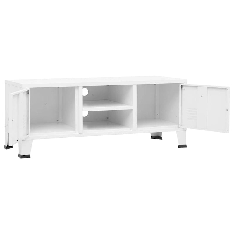 Meuble TV XL/Meuble TV bas/Meuble d'appoint/Meuble TV/Meuble home cinéma/Armoire/Meuble en métal - 41.3 x 13.8 x 16.5