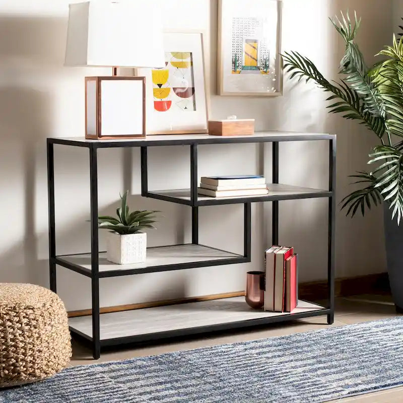 SAFAVIEH Fannye Geometric Console Table - 42 x 16 x 30.3 - 42Wx16Dx30H