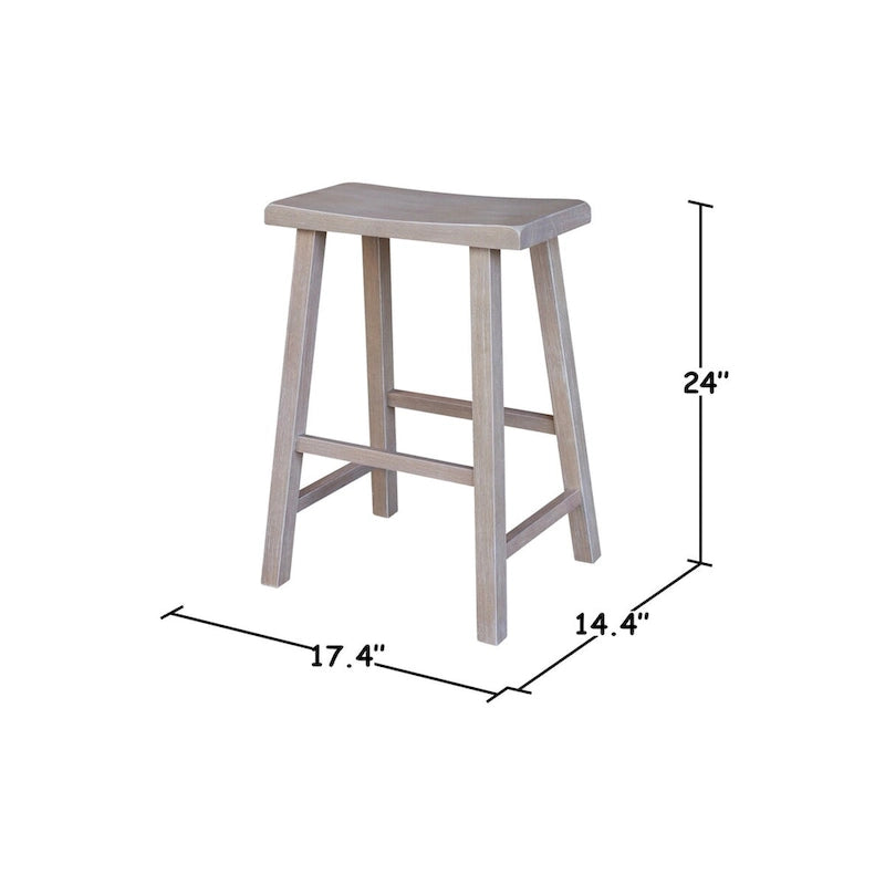 Tabouret de comptoir à assise en selle - Hauteur d'assise 61 cm
