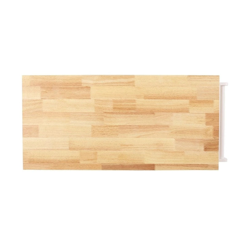 Desserte de cuisine moderne en bois (avec roues, tiroir et meuble de rangement)