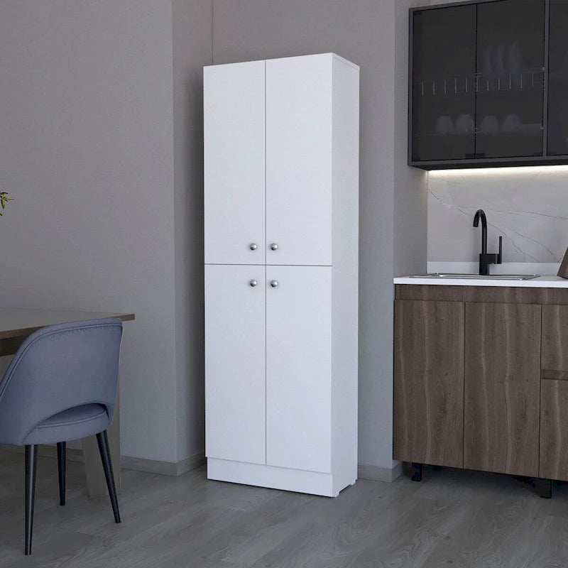 Meuble de rangement 4 portes à 5 niveaux avec étagères dissimulées — Aucune donnée disponible