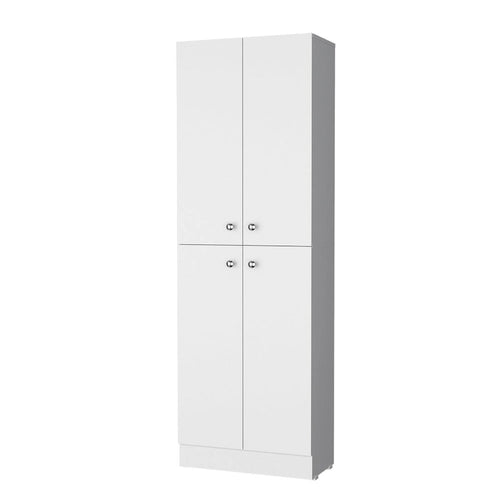 Meuble de rangement 4 portes à 5 niveaux avec étagères dissimulées — Aucune donnée disponible