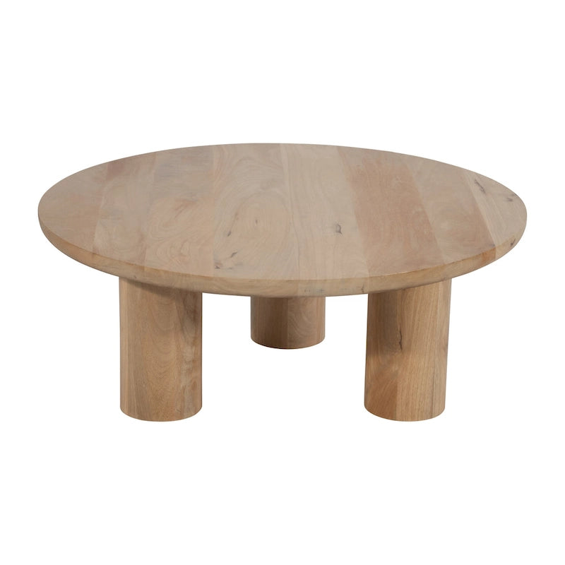 Paire de tables basses élégantes en bois de manguier de style bohème — Un essentiel pour la maison moderne