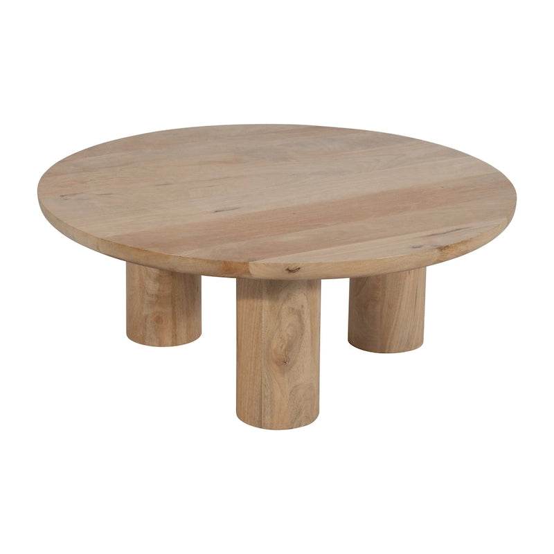 Paire de tables basses élégantes en bois de manguier de style bohème — Un essentiel pour la maison moderne