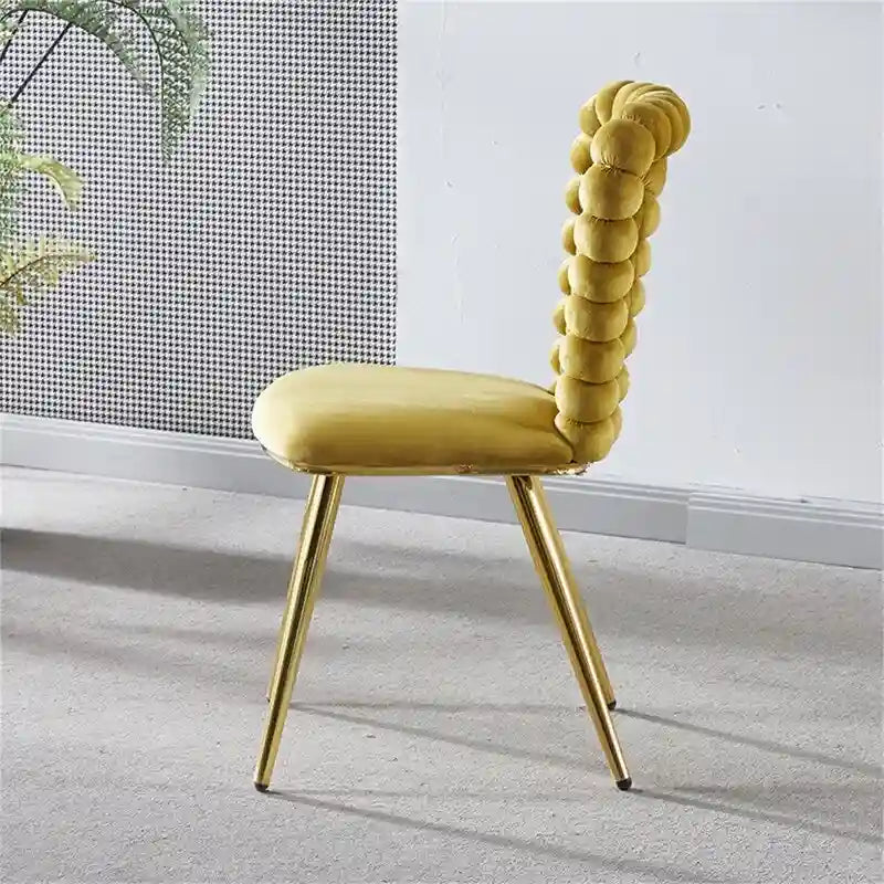 Chaises de salle à manger modernes, pieds en métal — Lot de deux