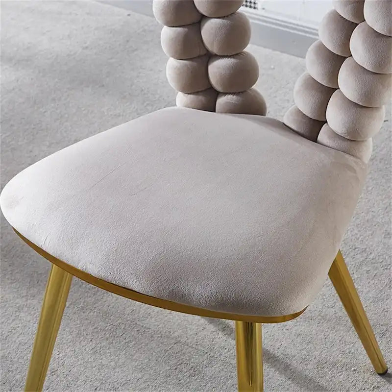 Chaises de salle à manger modernes, pieds en métal — Lot de deux