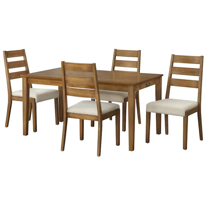 Chaises de salle à manger en bois massif (lot de 2)