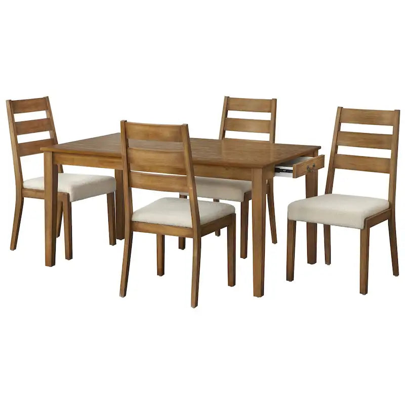 Chaises de salle à manger en bois massif (lot de 2)