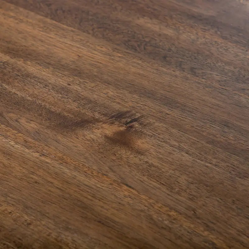 Table de salle à manger en bois massif marron rustique de 183 cm